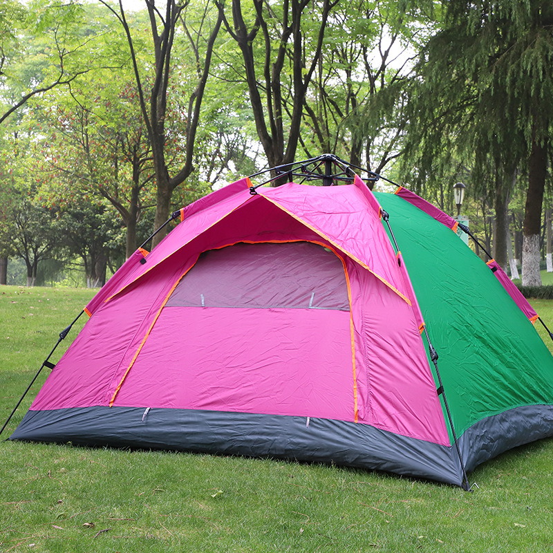 Cheap Goat Tents New outdoor tent automatic family camping equipment couple camping double single layer tent   